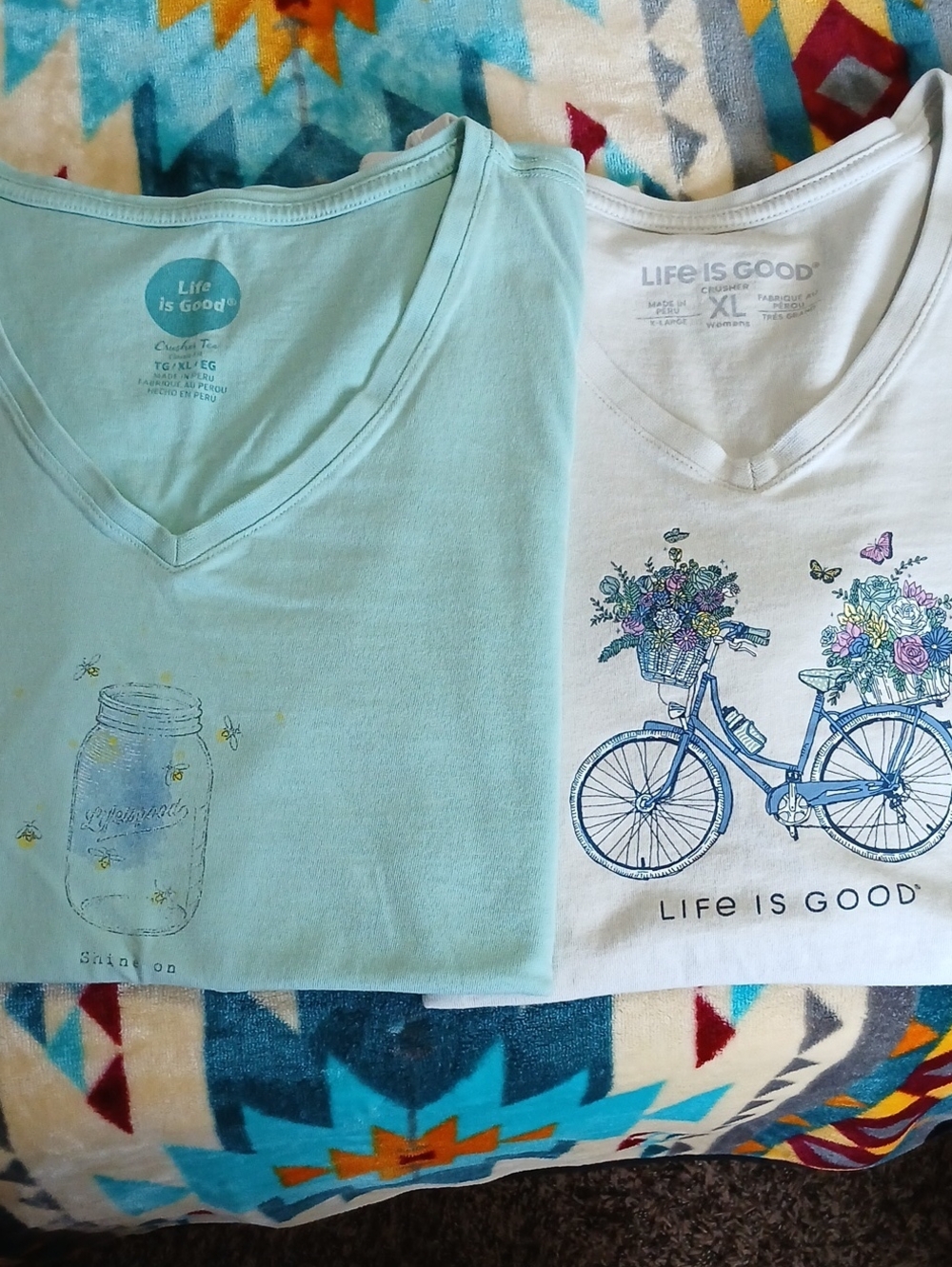 Life Is Good Bundle Women's  Tops in Light Blue and Mint